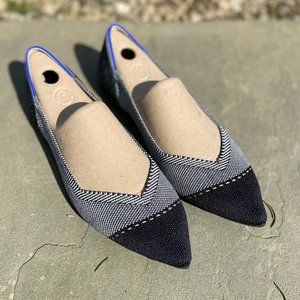 Rothy's The Point Gray Mist Cap-toe Ballet Flat Women’s US 6.5 EU  RETIRED